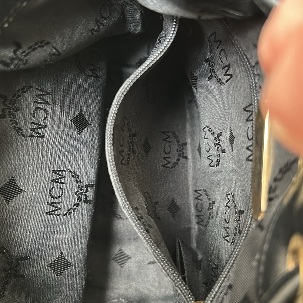 MCM Women’s Quilted Leather Bucket Bag - Picture 9 of 15